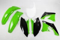 UFO Plastic kit OEM kleur groen/zwart Kawasaki KX250F