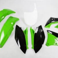 UFO Plastic kit OEM kleur groen/zwart Kawasaki KX250F
