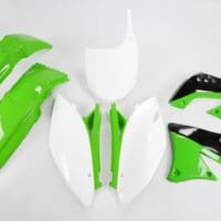 UFO Plastic kit OEM kleur groen/zwart/wit Kawasaki KX450F