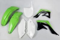 800Wx800H-1087264001-1 UFO Plastic kit OEM kleur groen/zwart/wit Kawasaki KX450F