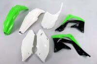 800Wx800H-1087267003-1 UFO Plastic kit OEM kleur groen/wit/zwart Kawasaki KX86