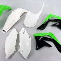UFO Plastic kit OEM kleur groen/wit/zwart Kawasaki KX86