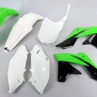 UFO Plastic kit OEM kleur groen/wit/zwart Kawasaki KX-F250