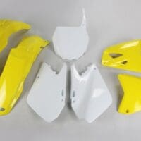 800Wx800H-1087715001-1 UFO Plastic kit OEM kleur geel/wit Suzuki RM125/250