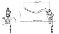BREMBO Clutch Master Cylinder Ø15x19mm Titanium