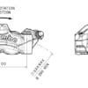 800Wx800H-1090750-2 BREMBO M50 Front Right Brake Caliper Titanium Ø30mm