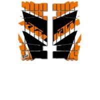 800Wx800H-1091341-1 BLACKBIRD Dream Graphic 4 Radiator Louvers Graphic Kit KTM