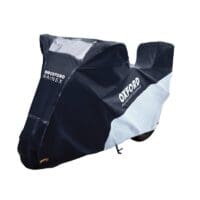 OXFORD Rainex Outdoor Motorhoes - Zwart/Zilver - Moto/Scooter met topkoffer