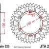 JT SPROCKETS Standaard achtertandwiel aluminium - 520