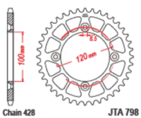 800Wx800H-1096574001-1 JT SPROCKETS Alu Standard Rear Sprocket - 428