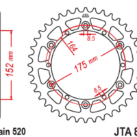 800Wx800H-1096578007-1 JT SPROCKETS Alu Standard Rear Sprocket - 520