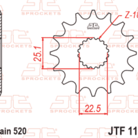 800Wx800H-1096585001-1 JT SPROCKETS Steel Noise Free Front Sprocket - 520