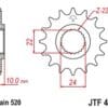 JT SPROCKETS Steel Noise Free Front Sprocket - 520