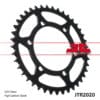 JT SPROCKETS Steel Standard Rear Sprocket - 520