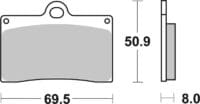 BREMBO Road/Sport Sinter Brake Pads - 07BB15SR
