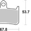 800Wx800H-1103759-1 BREMBO Road/Sport Sinter Brake Pads - 07HO28SR