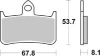 800Wx800H-1103759-1 BREMBO Road/Sport Sinter Brake Pads - 07HO28SR