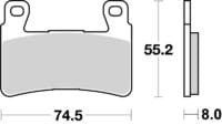 800Wx800H-1103761-1 BREMBO Road/Sport Sinter Brake Pads - 07HO45SR
