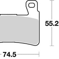 800Wx800H-1103761-1 BREMBO Road/Sport Sinter Brake Pads - 07HO45SR