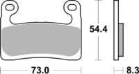 800Wx800H-1106563-1 BREMBO Racing Carbon Ceramic Brake Pads - 07GR90RC - only for Hayes brake caliper
