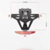 HIGHSIDER pro License Plate Holder Akron-RS KTM Without Rear Light