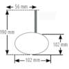 HIGHSIDER pro Montana-Blast EVO Bar End Mirror, Matt-Black (1Pc)