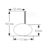 800Wx800H-1108376-9 HIGHSIDER pro Victory-Blast, Bar End Mirror, Short, Matt-Black (1pc)
