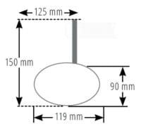 800Wx800H-1108390-9 HIGHSIDER pro Stealth-X5, Bar End Mirror, Short, Matt-Black (1 Pc)