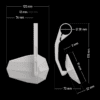 800Wx800H-1108391-10 HIGHSIDER pro Stealth-X6, Bar End Mirror, Long, Matt-Black (1 Pc)