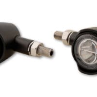 800Wx800H-1108582001-1 HIGHSIDER pro Akron-X LED Mini Indicator Body Black / Lens Smoked (Pair), Front & Rear