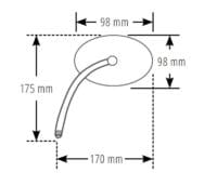 800Wx800H-1108669002-9 HIGHSIDER pro Conero, Handlebar Mirror, Long, Black (1 Pc)