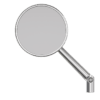 800Wx800H-1108670001-5 HIGHSIDER pro Montana, Handlebar Mirror, Chrome (1pc)