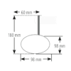 800Wx800H-1108677001-9 HIGHSIDER pro Bar End Mirror Conero 2 Black Edition Black Matt Long (1pc)