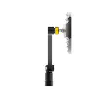 800Wx800H-1108680004-4 HIGHSIDER pro Handlebar Mirror Wave Black/Gold (Pair)