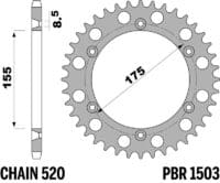 800Wx800H-1108844003-1 PBR Aluminium ultralicht achtertandwiel 1503 - 520