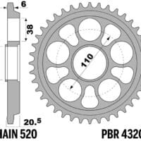 800Wx800H-1108845002-1 PBR Ultralicht hard geanodiseerd aluminium achtertandwiel 4320M - 520