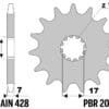 PBR staal standaard voor tandwiel 2064 - 428