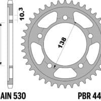800Wx800H-1108919001-1 PBR Staal C45 standaard achtertandwiel 4448 - 530