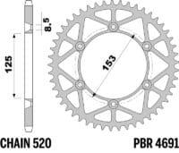 800Wx800H-1108945003-1 PBR Staal C45 ultralicht achtertandwiel 4691 - 520
