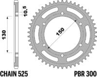 800Wx800H-1108950002-1 PBR Staal C45 getemperd achtertandwiel 300 - 525