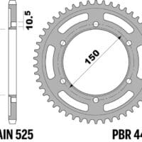 800Wx800H-1108961001-1 PBR Staal C45 getemperd achtertandwiel 4454 - 525