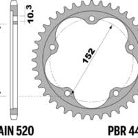 800Wx800H-1108964001-1 PBR Staal C45 getemperd achtertandwiel 4464 - 520