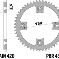 800Wx800H-1108982004-1 PBR Aluminium ultralicht achtertandwiel 4306 - 420