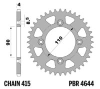 800Wx800H-1108986003-1 PBR Aluminium ultralicht achtertandwiel 4644 - 415