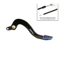 RFX Pro Series Solid-Tip Rear Brake Lever - Hard Anodised Black/blue