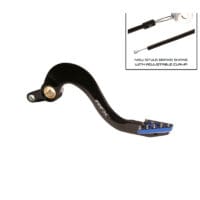 RFX Pro Series Solid-Tip Rear Brake Lever - Hard Anodised Black/blue