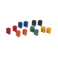 RFX Sport Series Valve Caps 2pcs - Piston/red
