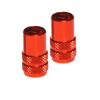 RFX Sport Series Valve Caps With Valve Key 2pcs - Orange
