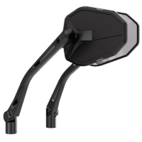 HIGHSIDER pro Victory-Slim, Handlebar Mirrors, Matt-Black (Pair)