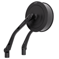 800Wx800H-1111120-2 HIGHSIDER pro Montana-Slim, Handlebar Mirrors, Matt-Black (Pair)